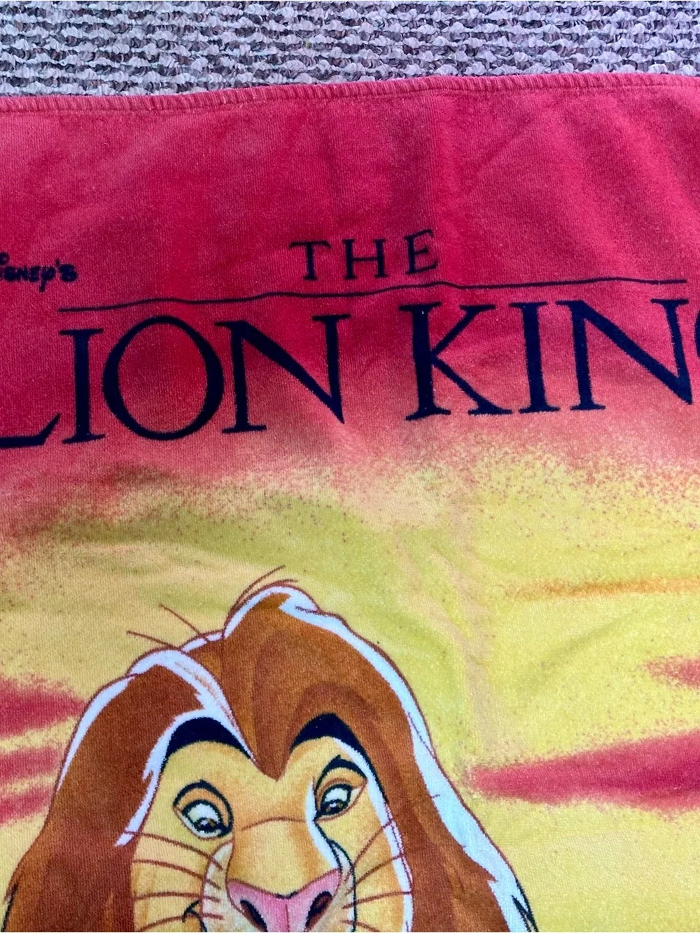 Disney The Lion King Beach Towel - Red, Yellow, Brown
